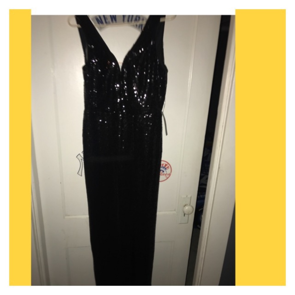 Black Sequin Formal Dress